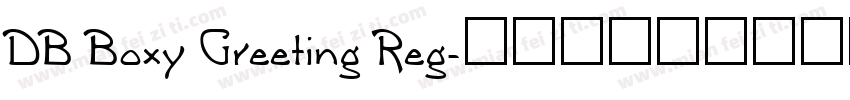 DB Boxy Greeting Reg字体转换